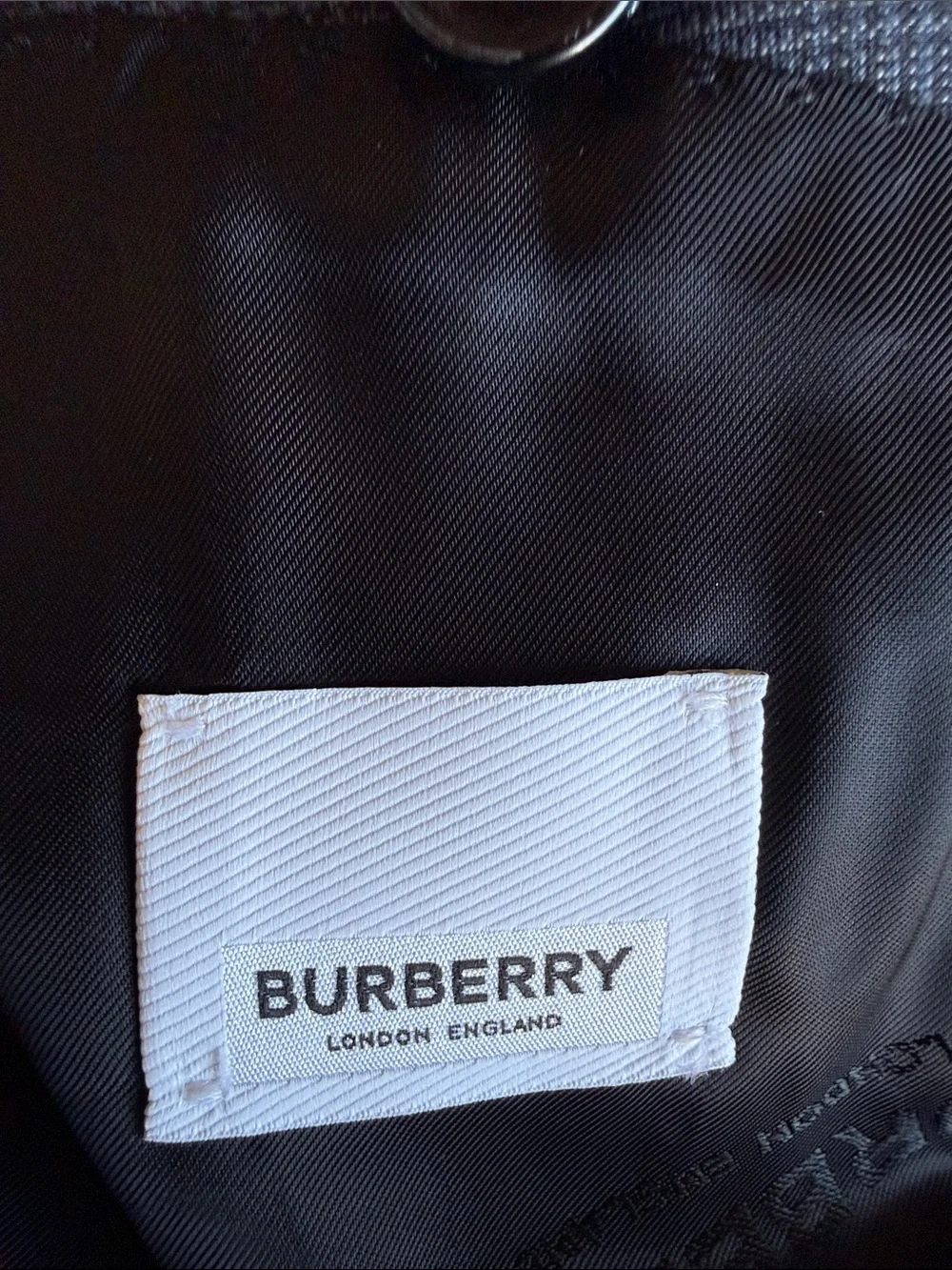 NWT Burberry Men's slim carbon blue Windowpane Two-Button Suit - US 36 R